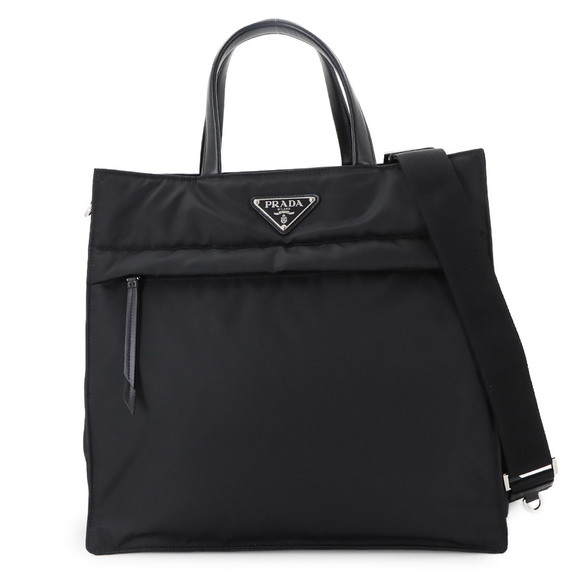 PRADA Black Leather Shoulder Bag - Picture 1 of 10